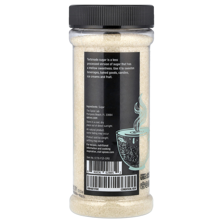 The Spice Lab, Сахар турбинадо, 348 г (12,3 унции)