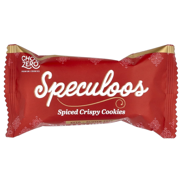 ChocZero, Премиальное печенье, Speculoos, хрустящее печенье со специями, 10 пакетиков по 25 г (0,9 унции)