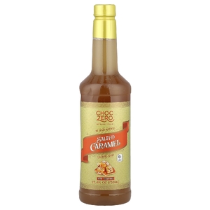 ChocZero, премиальный сироп, соленая карамель, без сахара, 750 мл (25,4 жидк. унции)