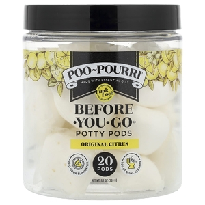 Poo-Pourri, капсулы для унитаза Before-You-Go®, классический цитрус, 20 капсул, 230 г