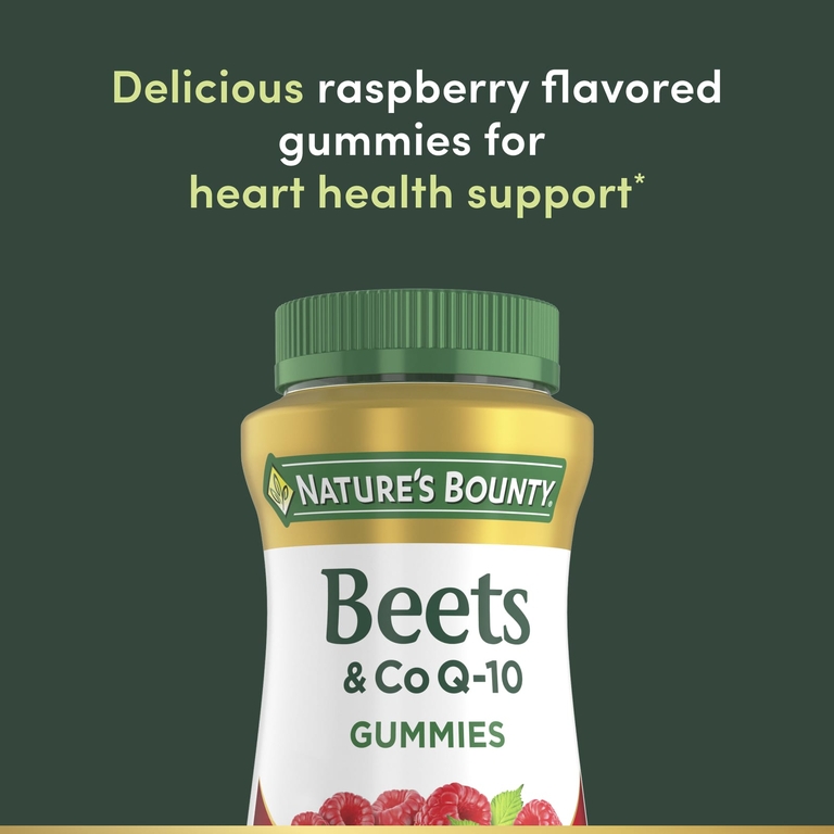 Nature's Bounty, свекла и коэнзим Q10, со вкусом малины, 60 жевательных таблеток