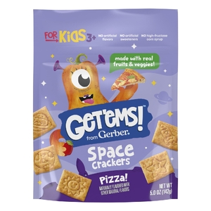 Gerber, Get'ems! ™, космические крекеры, для детей от 3 лет, пицца, 142 г (5 унций) (Товар снят с продажи) 