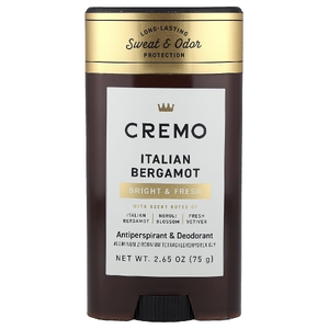 Cremo, Дезодорант и антиперспирант, итальянский бергамот, 75 г (2,65 унции)