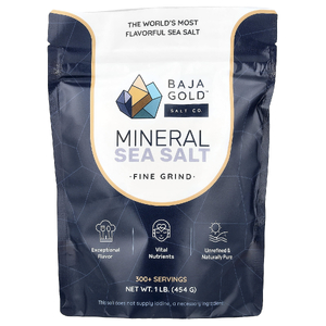 Baja Gold Salt Co., Минеральная морская соль, мелкого помола, 454 г (1 фунт)