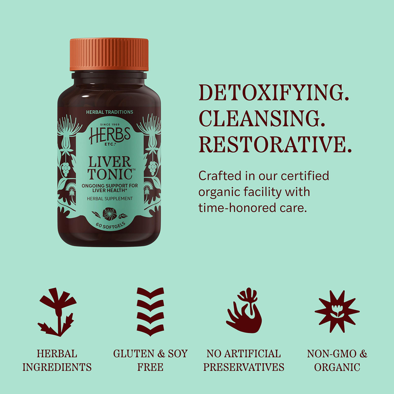 Herbs Etc., Liver Tonic™, 60 капсул (Товар снят с продажи) 