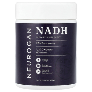 Neurogan Health, NADH, 20 мг, 60 таблеток, 18 г (0,63 унции)