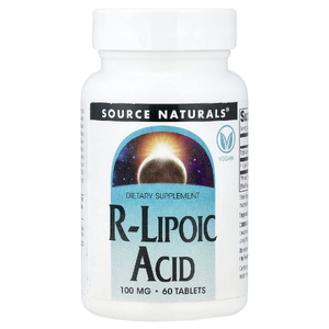 Source Naturals, R-липоевая кислота, 100 мг, 60 таблеток