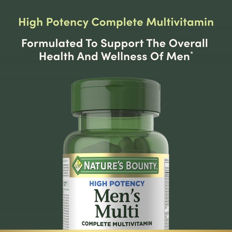 Nature's Bounty, Men's Multi, полноценный мультивитаминный комплекс для мужчин, высокая эффективность, 100 капсул