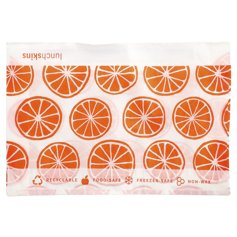 Lunchskins, бумажные пакеты для снеков, апельсин, 50 шт. (Товар снят с продажи) 