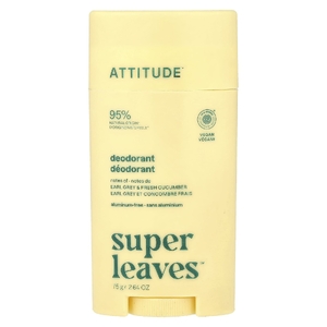 ATTITUDE, Super Leaves™, дезодорант-стик, эрл грей и свежий огурец, 75 г (2,64 унции) (Товар снят с продажи) 