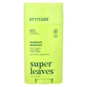 ATTITUDE, Super Leaves™, дезодорант-стик, груша и янтарь, 75 г (2,64 унции) (Товар снят с продажи) 