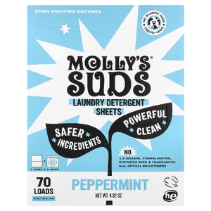 Molly's Suds, средство для стирки, перечная мята, 35 шт. (Товар снят с продажи) 