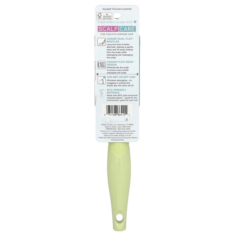 Conair, расческа для ухода за кожей головы, для всех типов волос, 1 шт.