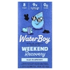 Waterboy, Weekend Recovery, смесь для приготовления напитков с электролитами для гидратации, голубая малина, 8 пакетиков по 7 г (0,25 унции) (Товар снят с продажи) 