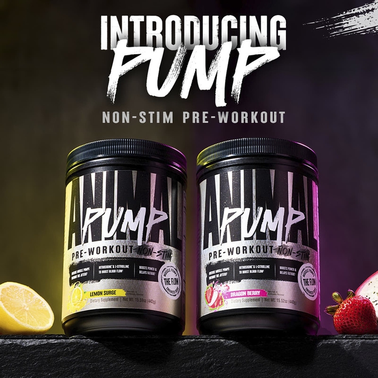 Animal, Pump™, предтренировочный комплекс без стимуляторов, со вкусом питахайи, 440 г (15,52 унции)