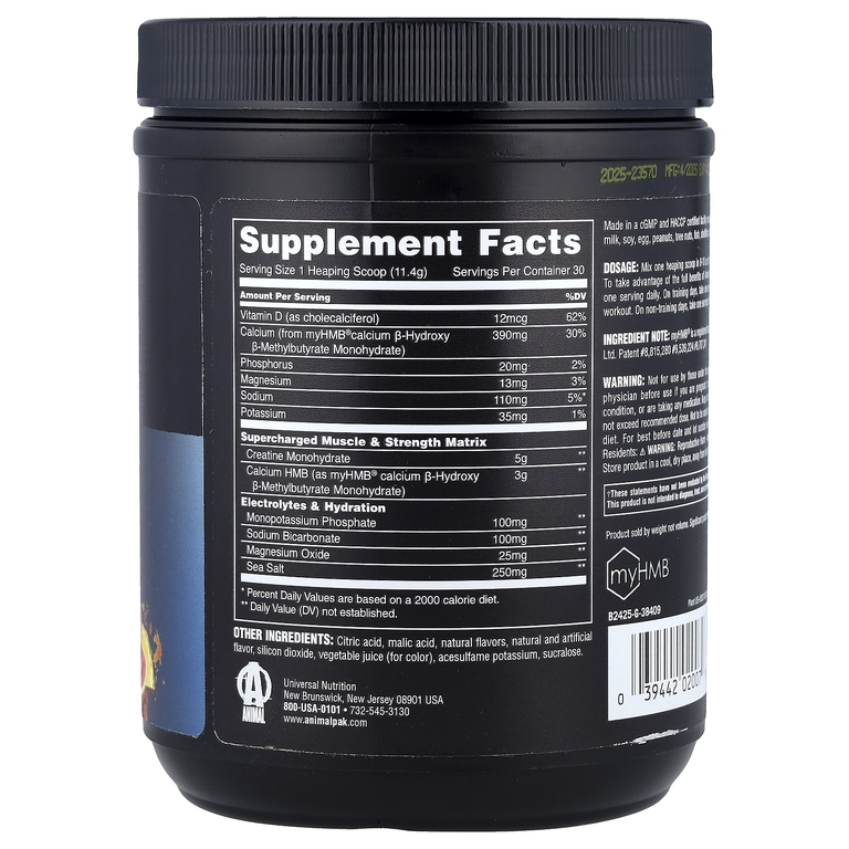 Animal, Creatine HMB+™, порошок, Power Punch, 342 г (12,06 унции)