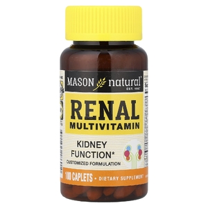 Mason Natural, мультивитамины для почек, 100 капсул