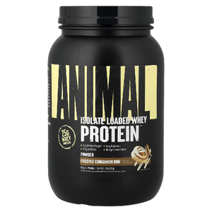 Animal, Isolate Loaded Whey Protein™, порошок из сывороточного протеина, со вкусом булочки с корицей, 907 г (2 фунта) (Товар снят с продажи) 