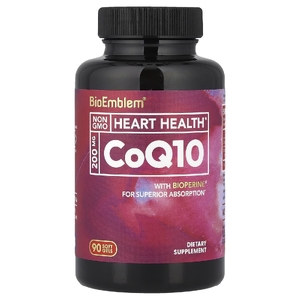 BioEmblem, коэнзим Q10 с BioPerine®, 90 капсул