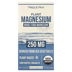 Triquetra Health, растительный магний, 60 капсул