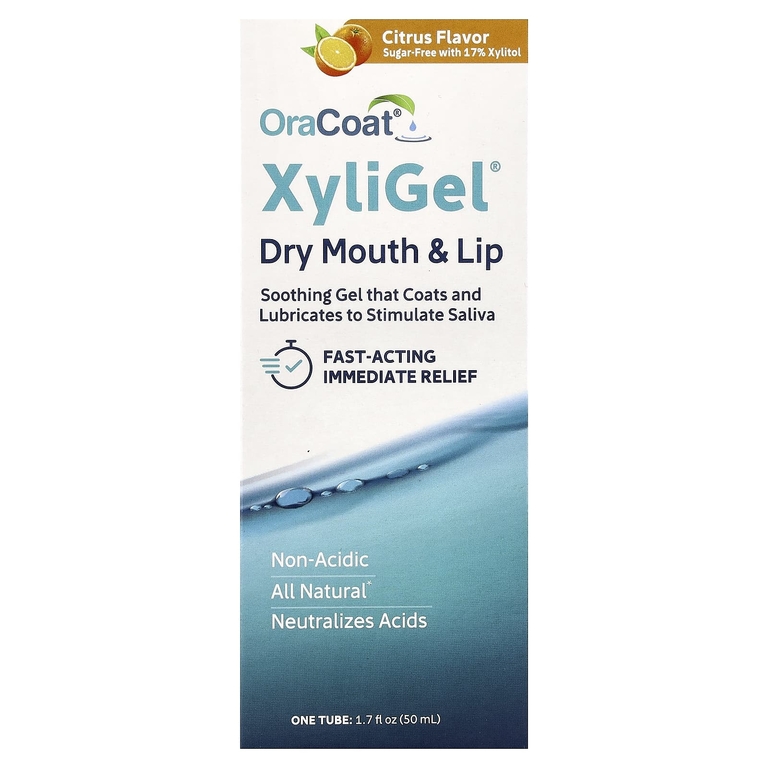 OraCoat, XyliGel®, средство от сухости во рту и губах, цитрус, 50 мл (1,7 жидк. унции)