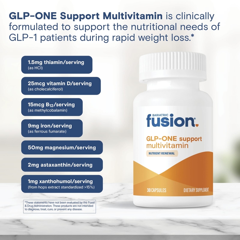 Bariatric Fusion, GLP-One Support, мультивитамины для поддержки, 30 капсул