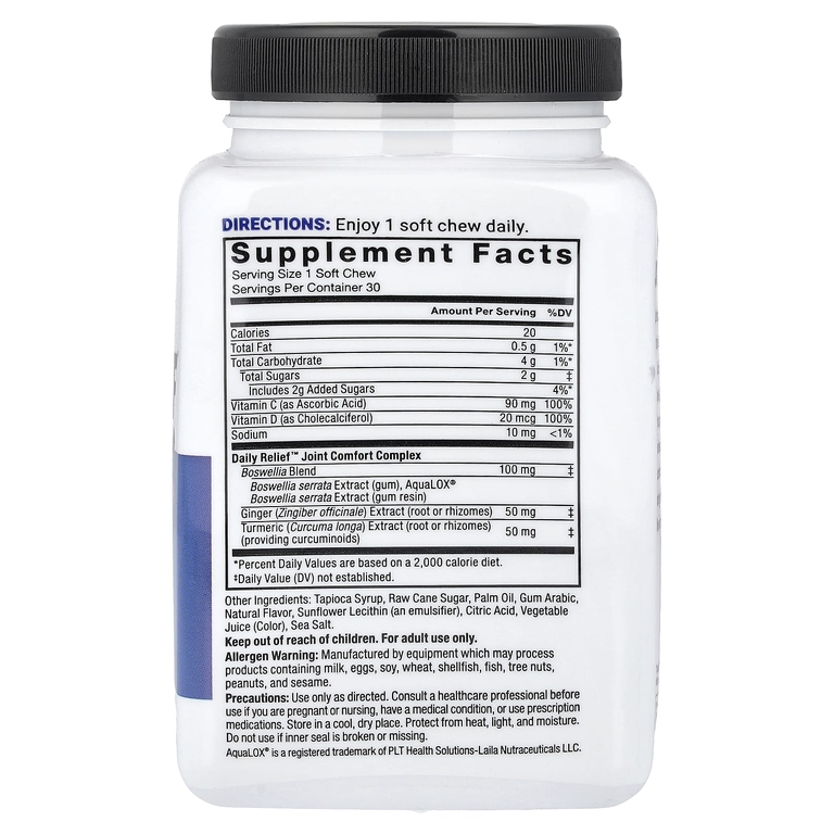 Force Factor, Daily Relief™, добавка для суставов, тропические ягоды, 30 жевательных таблеток (Товар снят с продажи) 