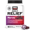 Force Factor, Daily Relief™, нервная система, голубика и асаи, 30 жевательных таблеток