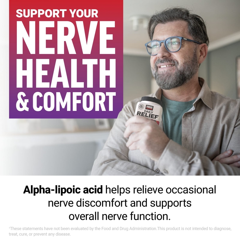 Force Factor, Daily Relief™, нервная система, голубика и асаи, 30 жевательных таблеток