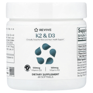 Revive, витамины K2 и D3, 60 капсул