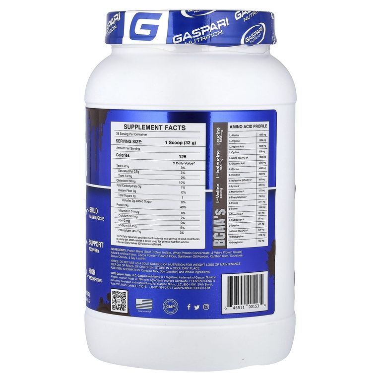 Gaspari Nutrition, Proven Blend, протеин из разных источников, шоколад и арахисовая паста, 896 г (2 фунта) (Товар снят с продажи) 