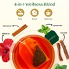 Vahdam Teas, Infusions, травяной чай, гибискус, без кофеина, 100 пакетиков для заваривания, 180 г (6,35 унции)