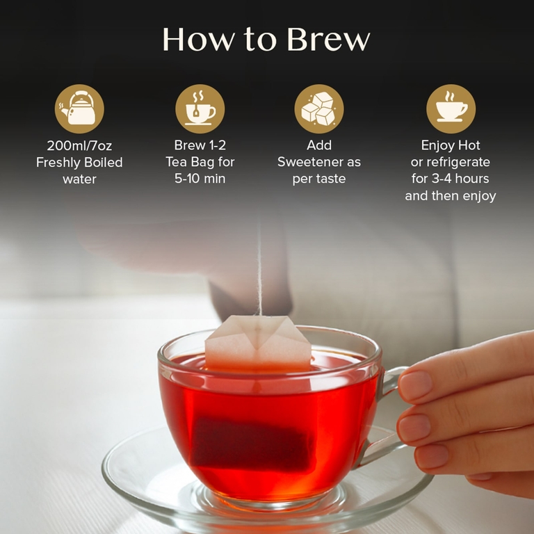 Vahdam Teas, Infusions, травяной чай, гибискус, без кофеина, 100 пакетиков для заваривания, 180 г (6,35 унции)