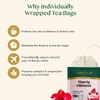 Vahdam Teas, Infusions, травяной чай, гибискус, без кофеина, 100 пакетиков для заваривания, 180 г (6,35 унции)