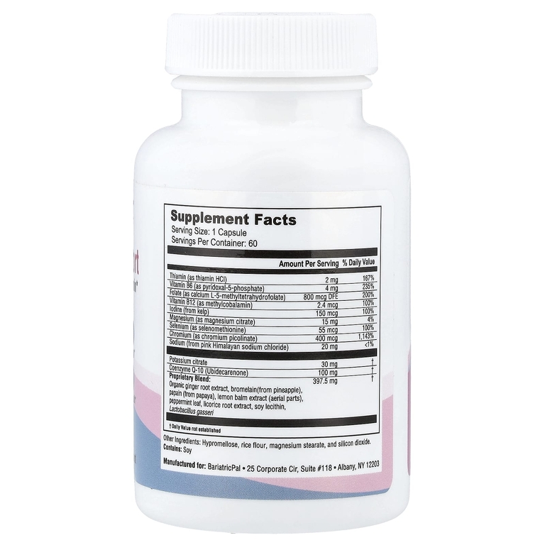 BariatricPal, Peptide Comfort, ежедневная поддержка витамина GLP-1, 60 капсул