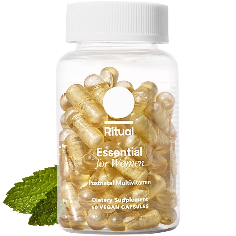 Ritual, Essential for Women, мультивитамины для послеродового периода, со вкусом мяты, 60 веганских капсул
