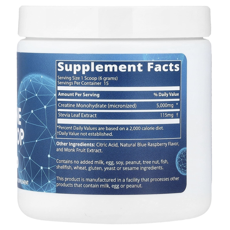 MRM Nutrition, мерная ложка креатина, голубая малина, 90 г (3,2 унции)