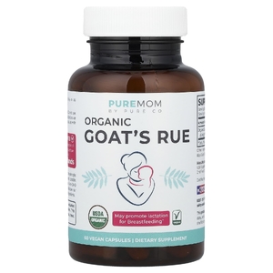 Pure Co., органическая козья рута, 60 веганских капсул (375 мг в 1 капсуле)
