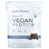 Dr. Mercola, Pure Power, органический веганский протеин, со вкусом шоколада, 540 г (1 фунт 3 унции)