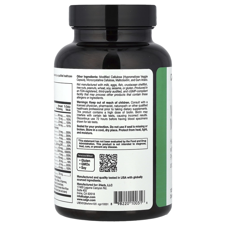 California Gold Nutrition, Beauty, женские мультивитамины для волос, 120 капсул