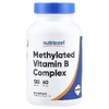 Nutricost, комплекс метилированных витаминов группы B, 120 капсул