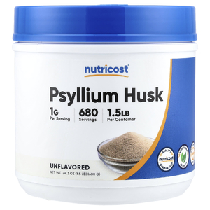 Nutricost, шелуха семян подорожника, без добавок, 680 г (24,3 унции)