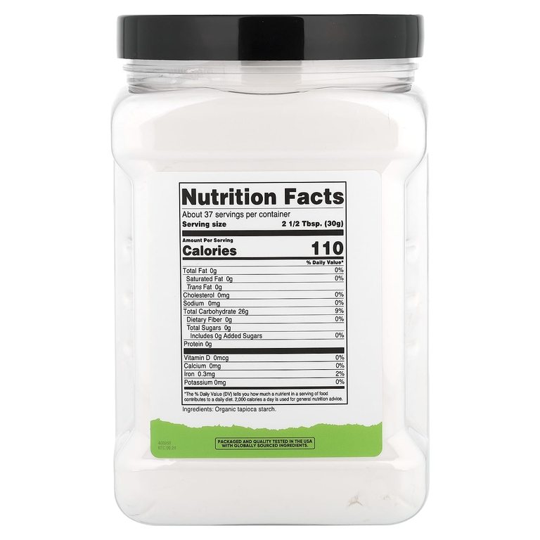 Nutricost, Pantry, органический тапиоковый крахмал, 1100 г (39,3 унции)
