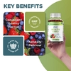 Vitamatic, жевательные таблетки для здоровья глаз, со вкусом ягодного ассорти, 60 шт.