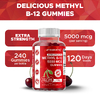 Vitamatic, метилкобаламин B12, со вкусом натуральной вишни, без сахара, 240 жевательных таблеток (2500 мг в 1 жевательной таблетке)