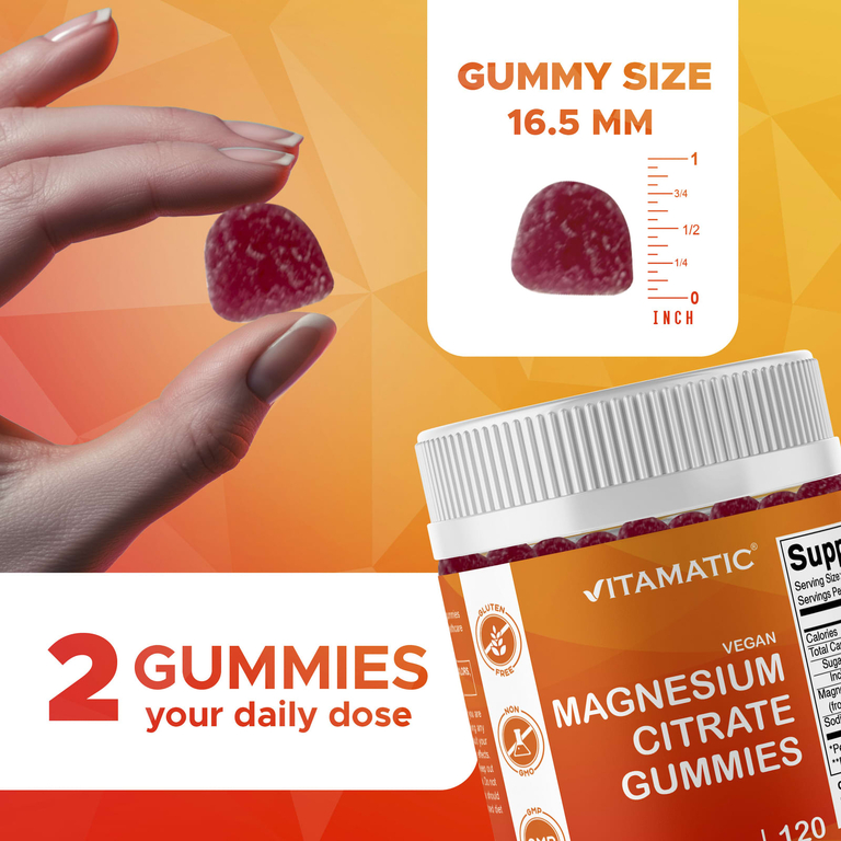Vitamatic, веганские жевательные таблетки с цитратом магния, натуральный малиновый вкус, 240 жевательных таблеток