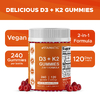 Vitamatic, D3 и K2, жевательные таблетки, со вкусом натуральной малины, 240 жевательных таблеток