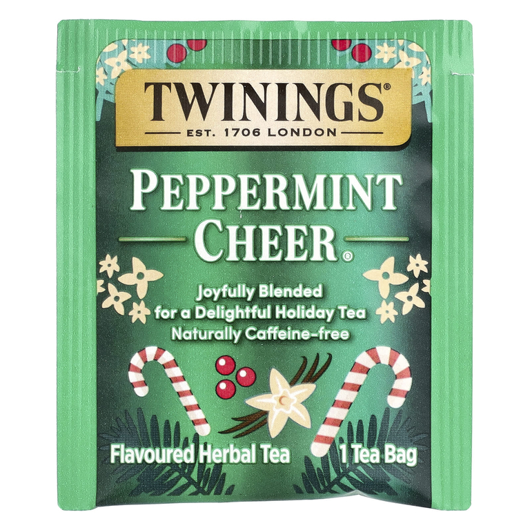Twinings, ароматизированный травяной чай, с перечной мятой, без кофеина, 20 чайных пакетиков, 40 г (1,41 унции)