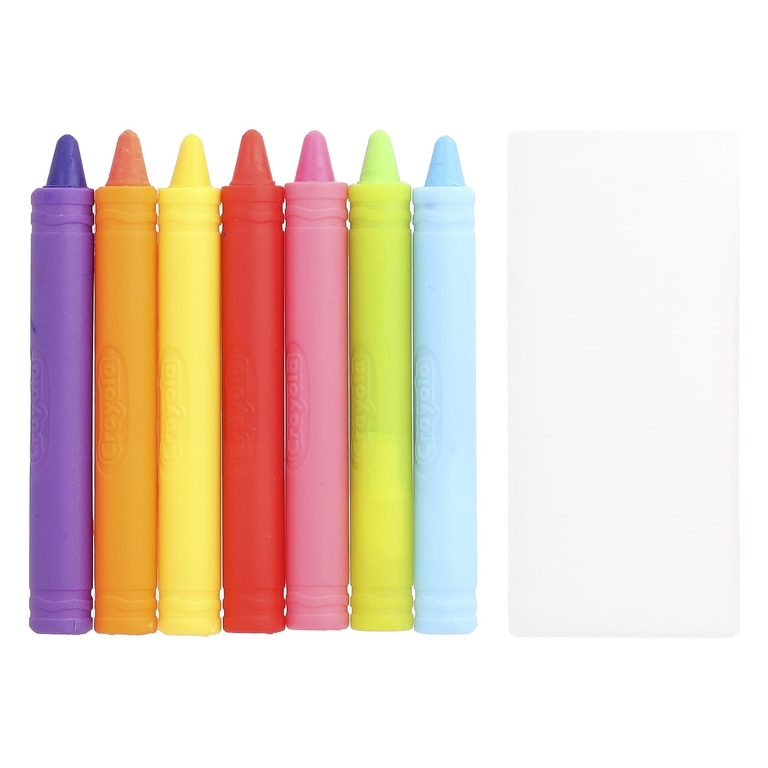 Crayola, мелки для ванны, для детей от 3 лет, набор из 8 предметов