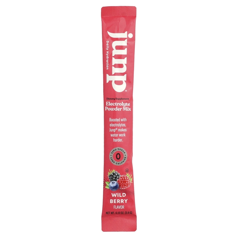JUNP Hydration, электролитная порошковая смесь, со вкусом лесных ягод, 20 пакетиков по 3,8 г (0,13 унции)